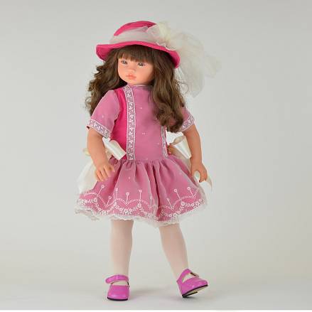 Кукла Эли в розовом платье, 60 см. 